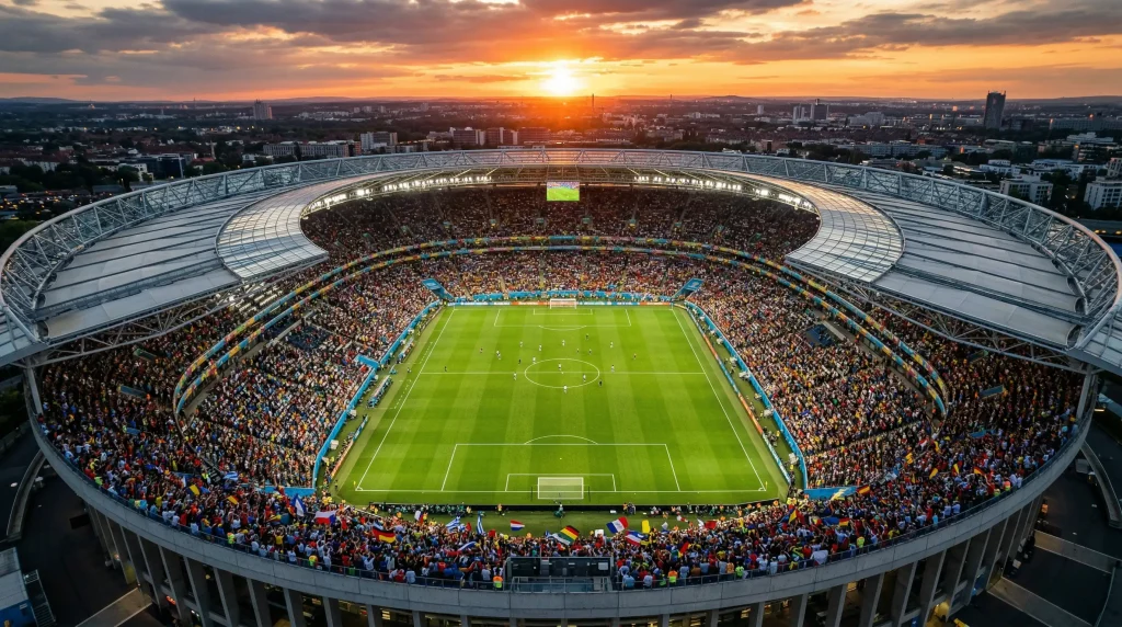 FIFA World Cup 2026 tournament bracket showing 48 teams across 12 groups with knockout stage progression